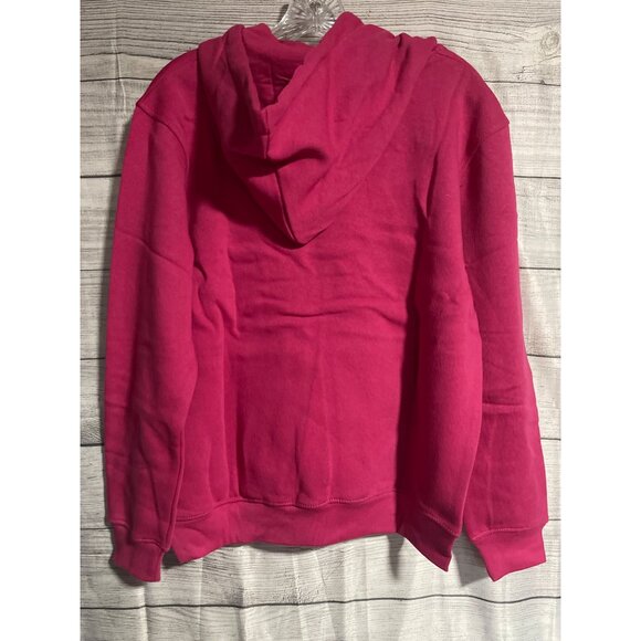 PrettyLittleThing Hot Pink Slogoan Hoodie Womens Size Small - Picture 2 of 5